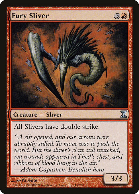 Fury Sliver - Time Spiral Uncommon Card