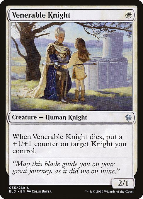 Venerable Knight - Throne of Eldraine Uncommon Card
