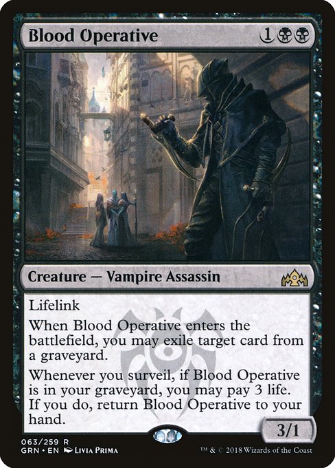 Blood Operative - Guilds of Ravnica Rare Card