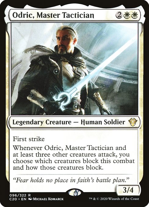 Odric, Master Tactician - Commander 2020 Rare Card