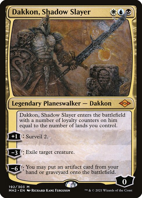 Dakkon, Shadow Slayer - Modern Horizons 2 Mythic Card