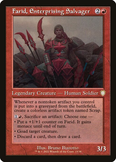 Farid, Enterprising Salvager - The Brothers' War Commander Rare Card