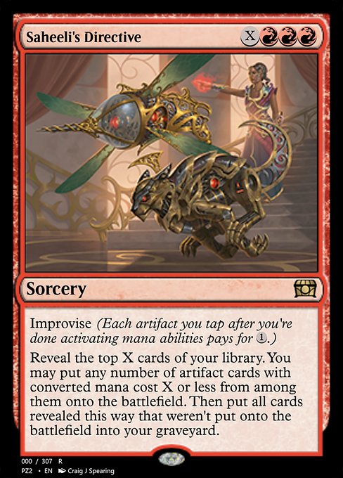 Saheeli's Directive - Treasure Chest Rare Card