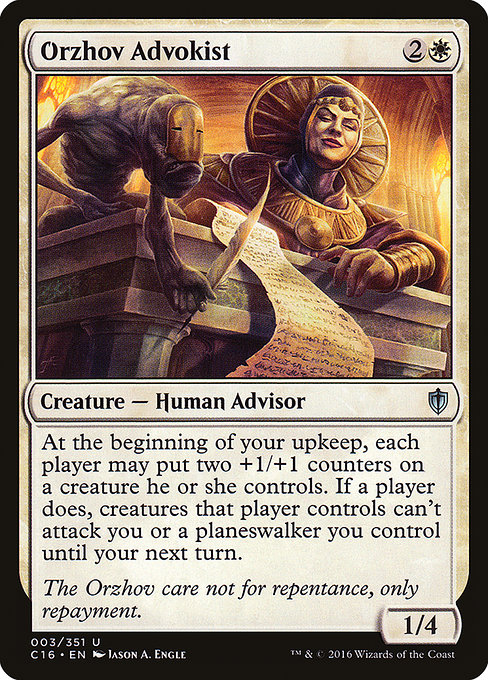 Orzhov Advokist - Commander 2016 Uncommon Card