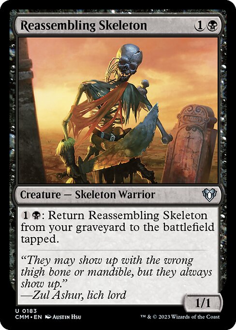 Reassembling Skeleton - Commander Masters Uncommon Card