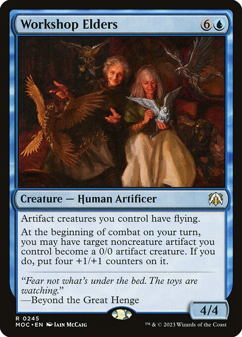 Workshop Elders - March of the Machine Commander Rare Card