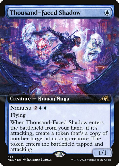 Thousand-Faced Shadow - Kamigawa: Neon Dynasty Rare Card