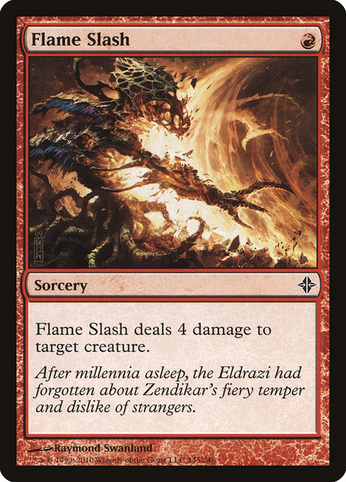 Flame Slash - Rise of the Eldrazi Common Card