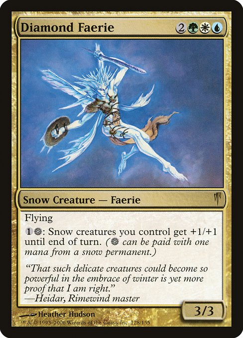 Diamond Faerie - Coldsnap Rare Card