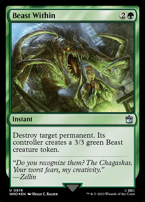 Beast Within - Doctor Who Uncommon Card