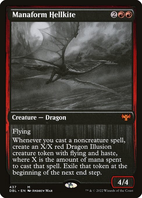 Manaform Hellkite - Innistrad: Double Feature Mythic Card