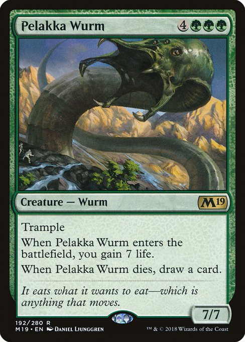 Pelakka Wurm - Core Set 2019 Rare Card