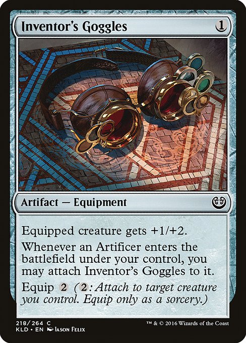 Inventor's Goggles - Kaladesh Common Card