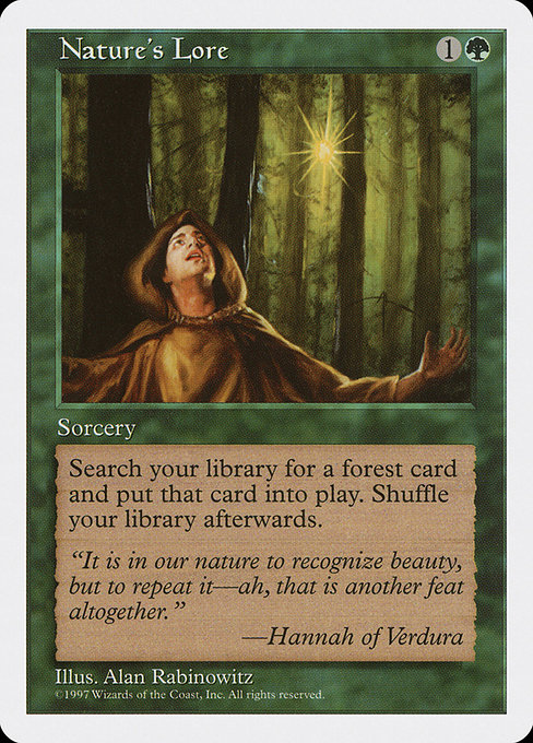 Nature's Lore - Fifth Edition Common Card