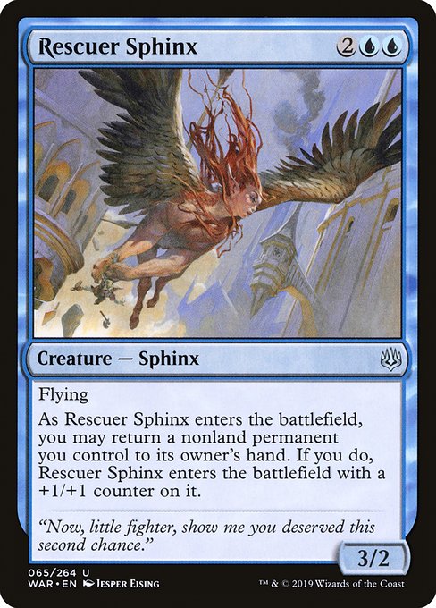 Rescuer Sphinx - War of the Spark Uncommon Card