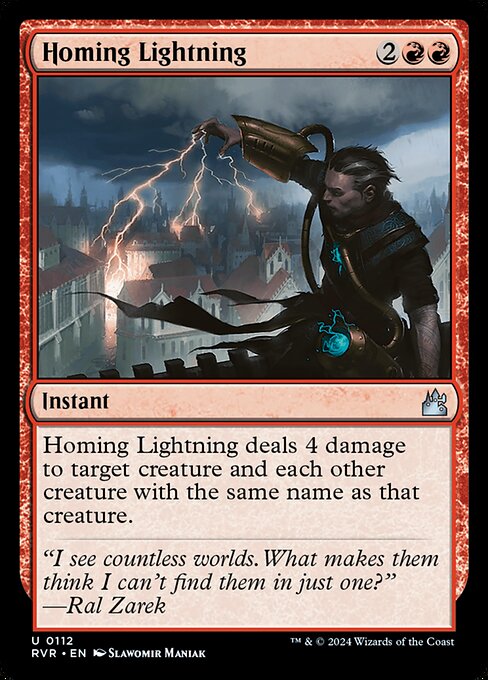 Homing Lightning - Ravnica Remastered Uncommon Card