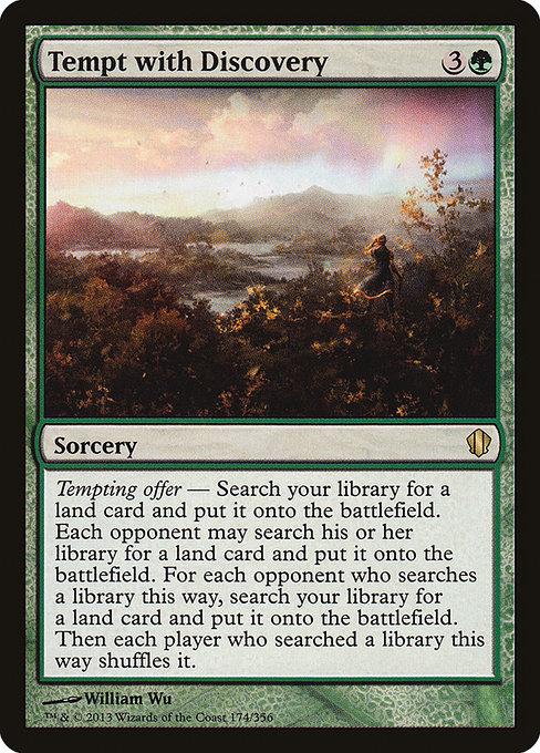 Tempt with Discovery - Commander 2013 Rare Card