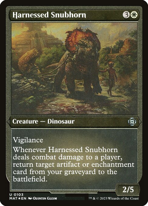 Harnessed Snubhorn - March of the Machine: The Aftermath Uncommon Card