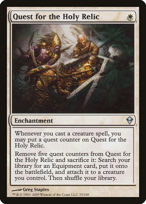 Quest for the Holy Relic - Zendikar Uncommon Card