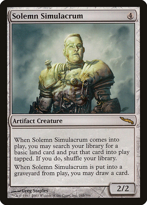 Solemn Simulacrum - Mirrodin Rare Card