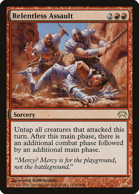 Relentless Assault - Planechase Rare Card