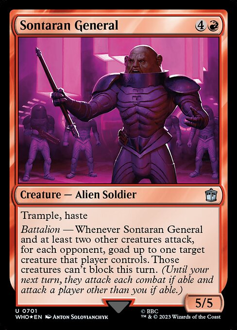 Sontaran General - Doctor Who Uncommon Card