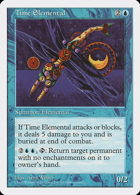 Time Elemental - Fifth Edition Rare Card