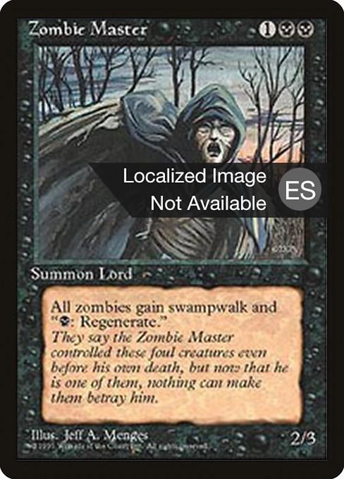 Zombie Master - Fourth Edition Foreign Black Border Rare Card