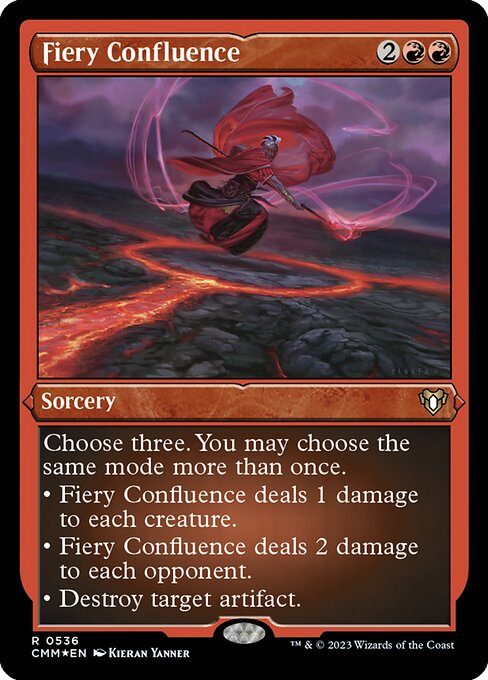 Fiery Confluence - Commander Masters Rare Card