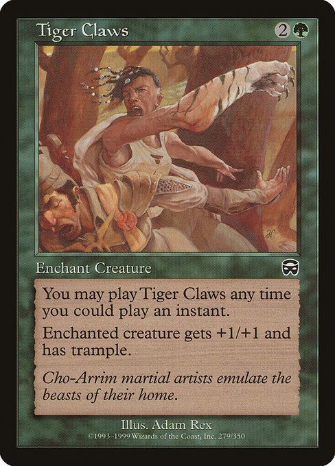 Tiger Claws - Mercadian Masques Common Card