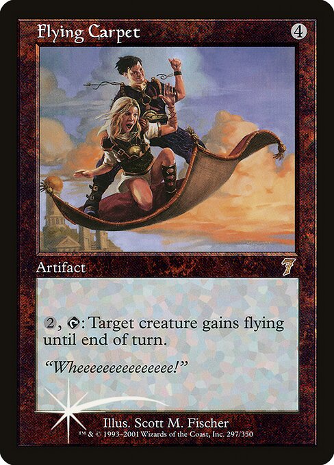 Flying Carpet - Seventh Edition Rare Card