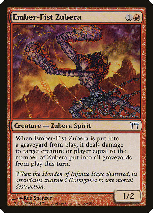 Ember-Fist Zubera - Champions of Kamigawa Common Card