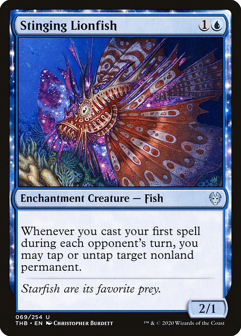 Stinging Lionfish - Theros Beyond Death Uncommon Card