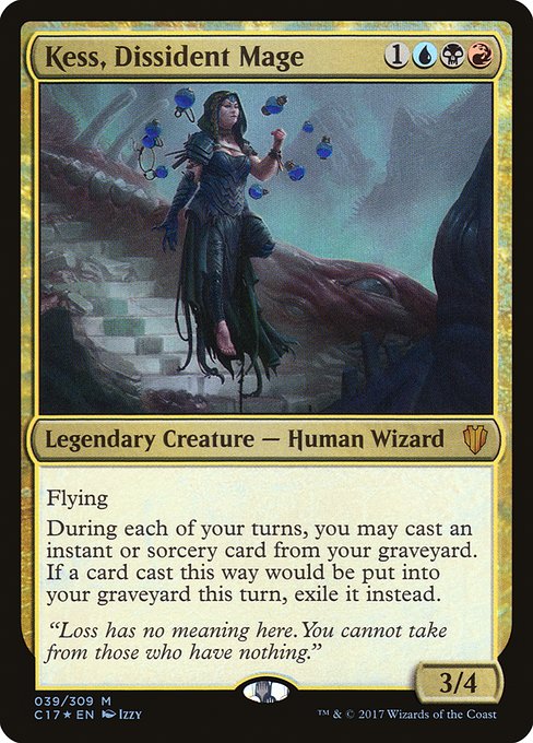 Kess, Dissident Mage - Commander 2017 Mythic Card