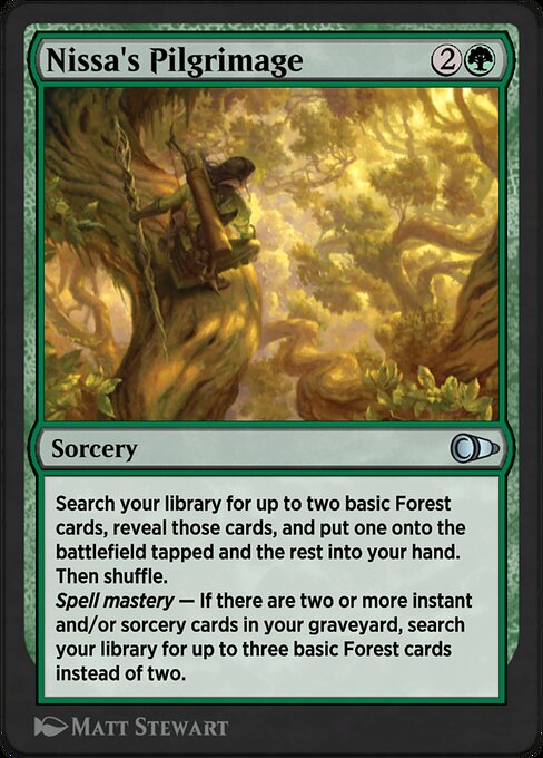 Nissa's Pilgrimage - Pioneer Masters Uncommon Card