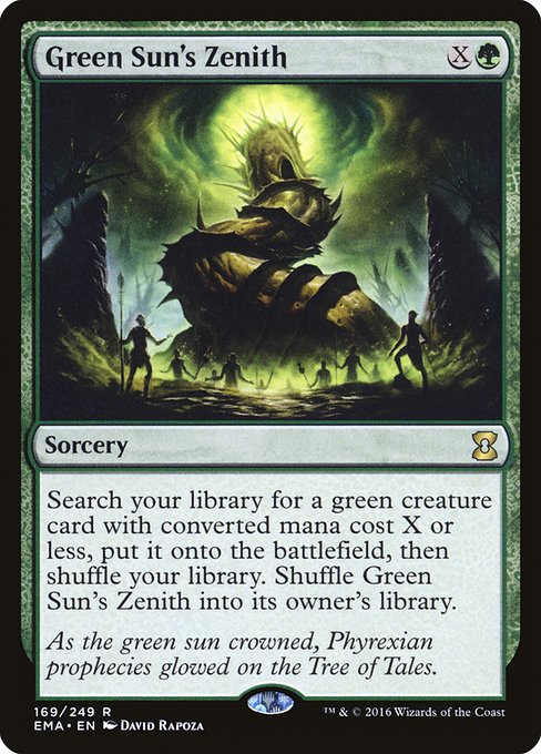 Green Sun's Zenith - Eternal Masters Rare Card