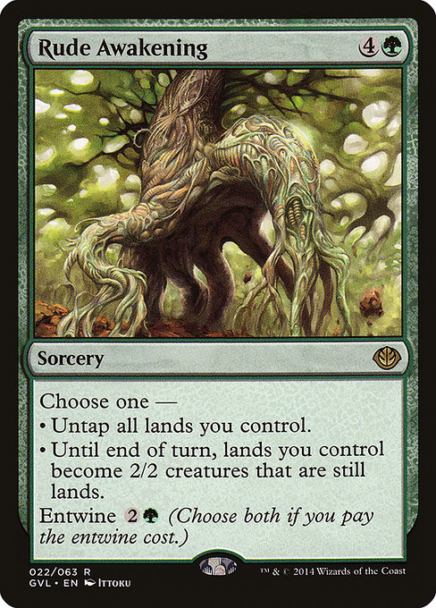 Rude Awakening - Duel Decks Anthology: Garruk vs. Liliana Rare Card