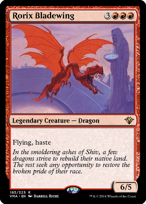 Rorix Bladewing - Vintage Masters Rare Card