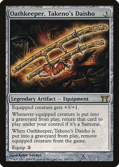 Oathkeeper, Takeno's Daisho - Champions of Kamigawa Rare Card