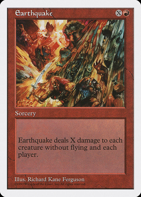 Earthquake - Fifth Edition Rare Card