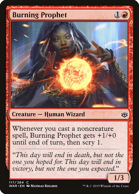 Burning Prophet - War of the Spark Common Card