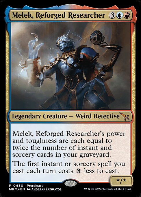 Melek, Reforged Researcher - Murders at Karlov Manor Mythic Card