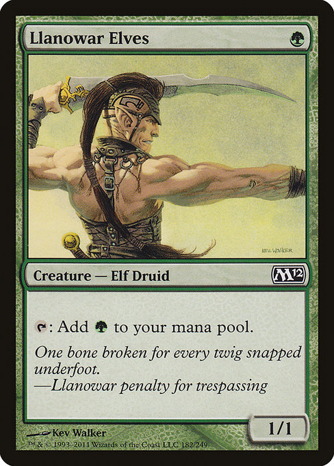 Llanowar Elves - Magic 2012 Common Card