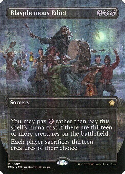 Blasphemous Edict - Foundations Rare Card
