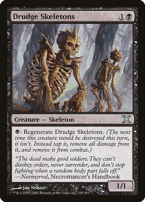 Drudge Skeletons - Tenth Edition Uncommon Card