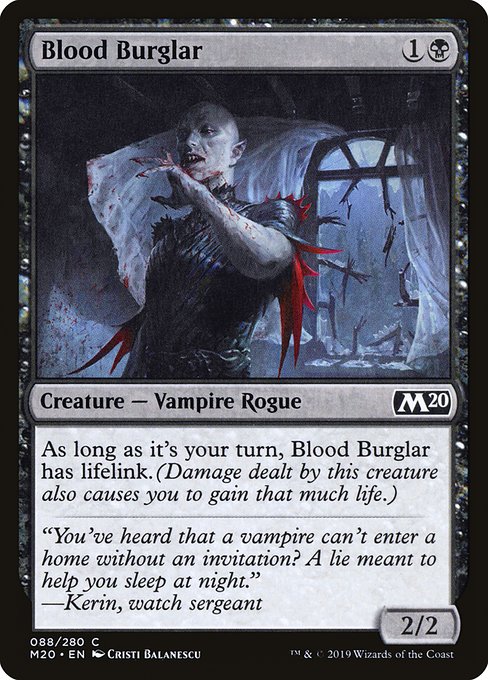 Blood Burglar - Core Set 2020 Common Card