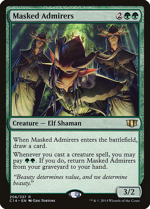 Masked Admirers - Commander 2014 Rare Card