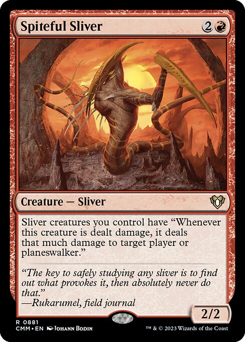 Spiteful Sliver - Commander Masters Rare Card