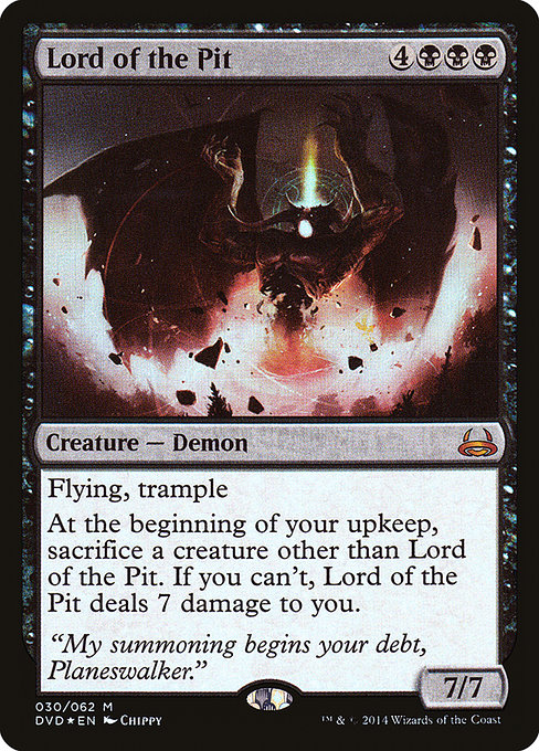 Lord of the Pit - Duel Decks Anthology: Divine vs. Demonic Mythic Card
