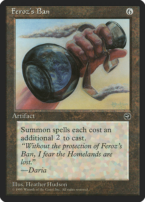 Feroz's Ban - Homelands Rare Card
